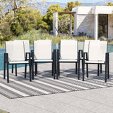 Seekverse Lawn Chair, Patio Chairs Set of 8, Outdoor Stackable Dining Chairs, Lightweight Patio Furniture Set for Garden, Backya
