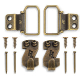 HangZ 11050 Flat Mount 2Hole DRing Picture Hanger Kit, 50lb