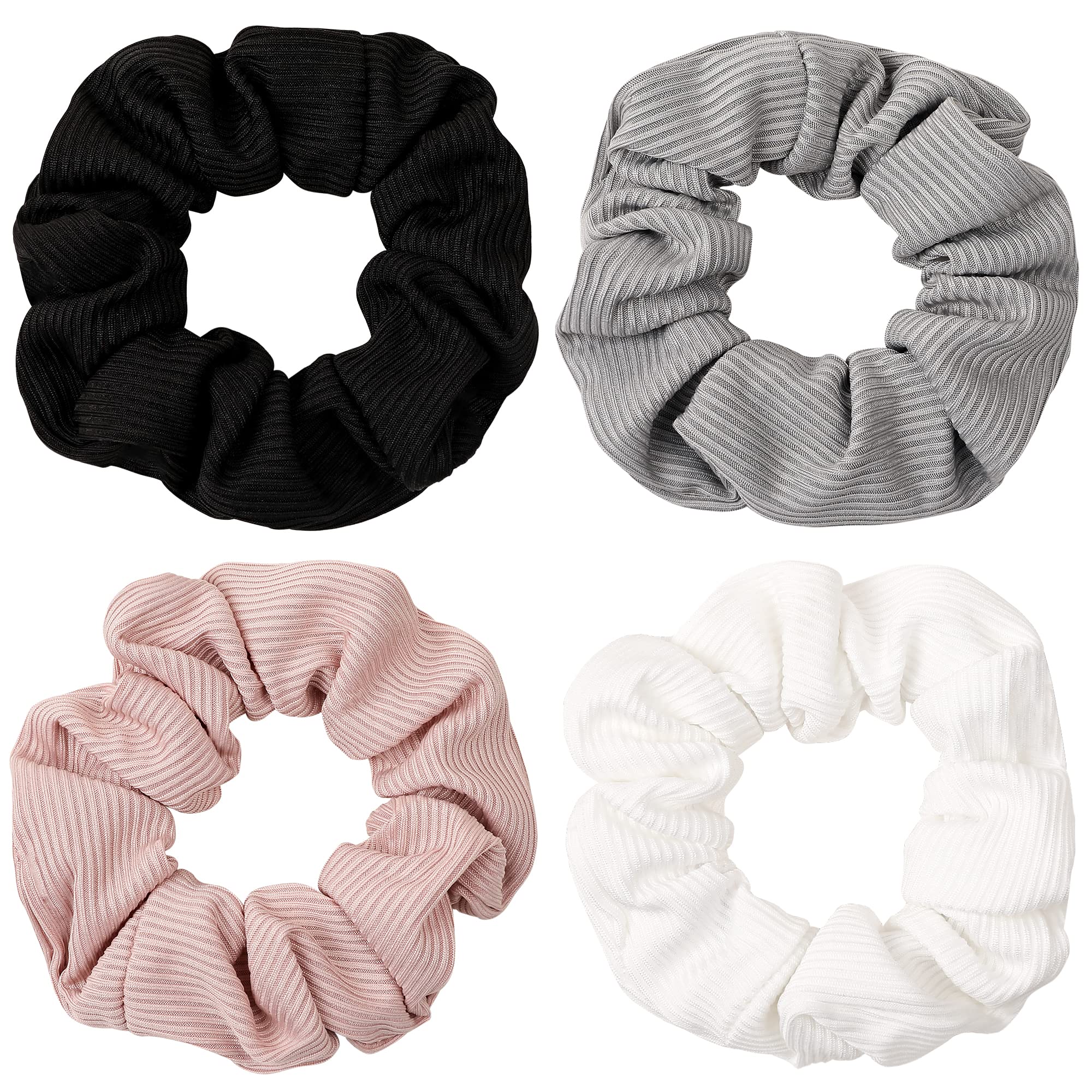 Scrunchies Hair Ties Scrunchy for Women girls cute Hairties for Thick curl Hair No crease Hair Accessories Soft Ropes Ponytail H