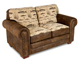 American Furniture Classics Model Angler'S Cove Loveseat, Brown