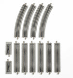 Bachmann Trains EZ TRACK ELECTRONIC AUTOREVERSING SYSTEM NICKEL SILVER EZ TRACK With Grey Roadbed HO Scale, Medium