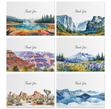 Timber Box Design National Park Inspired Stationary Thank You Cards - 24 Different Parks - With Envelopes - Gift