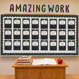Gersoniel 139 Pcs Student Work Display Bulletin Board Set, Composition Book
