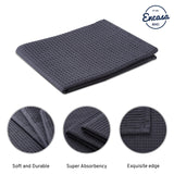 Encasa Homes Anti-Odour Waffle Kitchen Dish Towels, 28x18 (4 Pc Set) Highly Absorbent, Tea Towels for Cleaning & Quick Drying, C