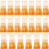 Creatrill 100 Pcs Orange Mini Tassels 13cm/5 Inch with Loops for Bookmarks, Graduation Decors, Jewelry Making, DIY Projects