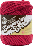 Lily Sugar N Cream The Original Solid Yarn, 2.5oz, Medium 4 Gauge, 100% Cotton Country Red Machine Wash & Dry