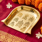 anciently Ashtalakshmi Brass Muram/Small Soop for Pooja Traditional Mini Pital Sup/Moram/Supli for Chhath Puja & Return Gifts,