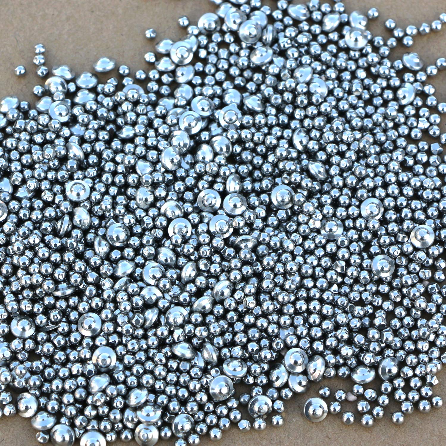 1/8 Stainless Steel Tumbling Media for Jewelers 2 LBS Mix Shapes Tumbling Media