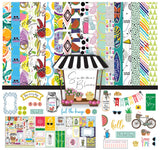 Inkdotpot Summer Theme Collection DoubleSided Scrapbook Paper Kit Cardstock 12X12 Card Making Paper Pack With Sticker Sheet 
