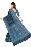 Tamaira Fashion Womens Plain Weave Pure Cotton Saree Without Blouse Piece(1856_Darkgrey)