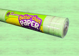 Teacher Created Resources Better Than Paper Bulletin Board Roll, 4 x 12, Mint Painted Wood Design, 4 Rolls