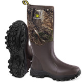 Rubber Boots for Men & Women with Steel Shank, Reliable 6mm Neoprene Waterproof Insulated Rain Boots, Warm Anti-slip High Tracti