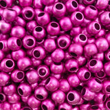 400 Acrylic Large Hole Beads for Crafts 8mm x 10mm Acrylic Barrel Beads with 4.8mm Large Hole, Matte Pink
