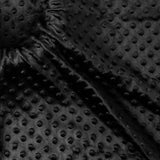 Homiest Minky Dot Fabric by The Yard, 2 Yards x 60 Inch Wide Soft Plush Fabric Black Fleece Fabric, Cuddle Minky Fabric for Blan