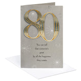 American Greetings 80th Birthday Card (Extraordinary You)