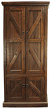 American Heartland Mfg. Rustic Double Door Pantry, Havana Gold