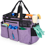 IBVIVIC Wearable Cleaning Caddy Bag for Cleaning Supplies,Large Capacity Cleaning Organizer Purple