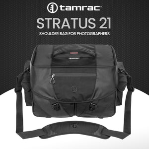 Tamrac Stratus 21 Camera Bag for Photographers, Camera Case for Photography Accessories, Shoulder Bag for DSLR and Mirrorless Ca