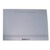 The Beadsmith NonSlip Treasure Mat, 12.5 x 9.25 inches, NonSlip Rubber Base with Soft Padded Surface, Laser Printed Measuremen