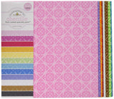 Doodlebug Specialty Cardstock, 12 by 12Inch, Flocked Chenille, 12Pack
