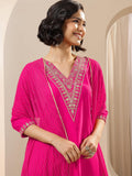 Libas Women'S Silk Blend Kurta Sets (Gs1117_Pink_L)
