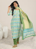 Libas Women'S Silk Blend Kurta Set (400051O_Green_M)