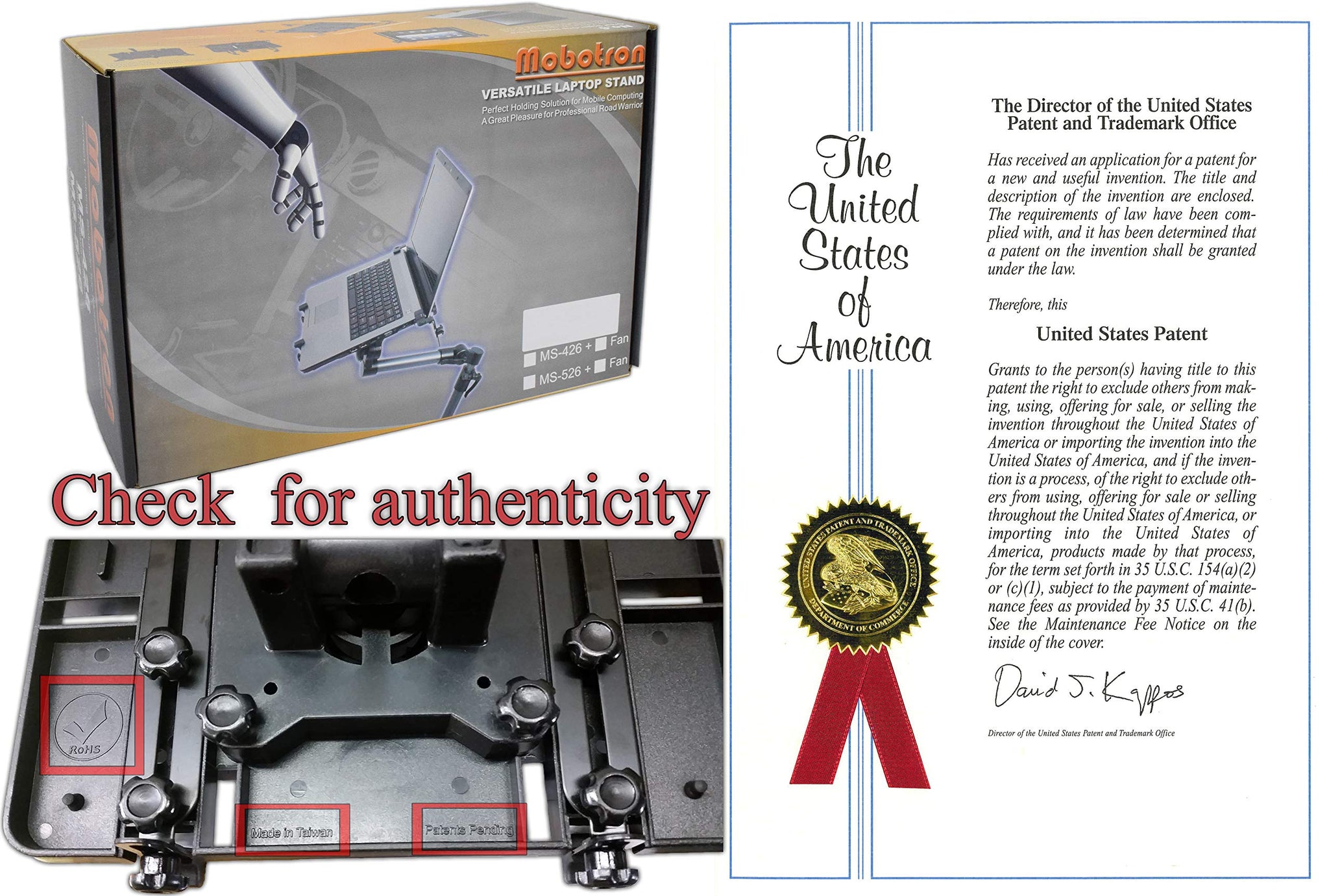 Mobotron MS-426SS Standard Laptop Mount with Screen Stabilizers