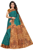TAMAIRA FASHION Womens Plain Weave Pure Cotton Saree Without Blouse Piece(2355_Seagreen)