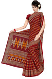 Tamaira Fashion Plain Weave Womens Pure Cotton Saree Without Blouse Piece (2310_Maroon)