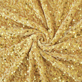 5 Yards Gold Sequin Fabric Soft Fabric by The Yard Sequin Velvet Cloth Glitter Sequins Upholstery Decorative Fabric for Wedding 
