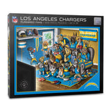 YouTheFan NFL Los Angeles Chargers Purebred Fans 500pc Puzzle - A Real Nailbiter