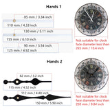 12888 Quartz DIY Wall Clock Movement Mechanism Repair Parts Replacement Kit Sweep Silent Movement,13mm (1/2 Inch ) Maximum Dial