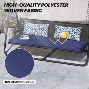 Crestlive Products Outdoor Bench Cushion 59 x 18 Inch, Waterproof Patio Bench Cushions for Outdoor Furniture, Porch Swing Replac