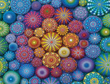 Ravensburger - Radiating Rainbow Mandalas - 2000 Piece Jigsaw Puzzle - Bold, Vivid Colors - Intricate Painted Stones in Rainbow 