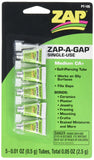 Pacer Technology (Zap) Single Use Mini Tube Adhesives (5 Piece)