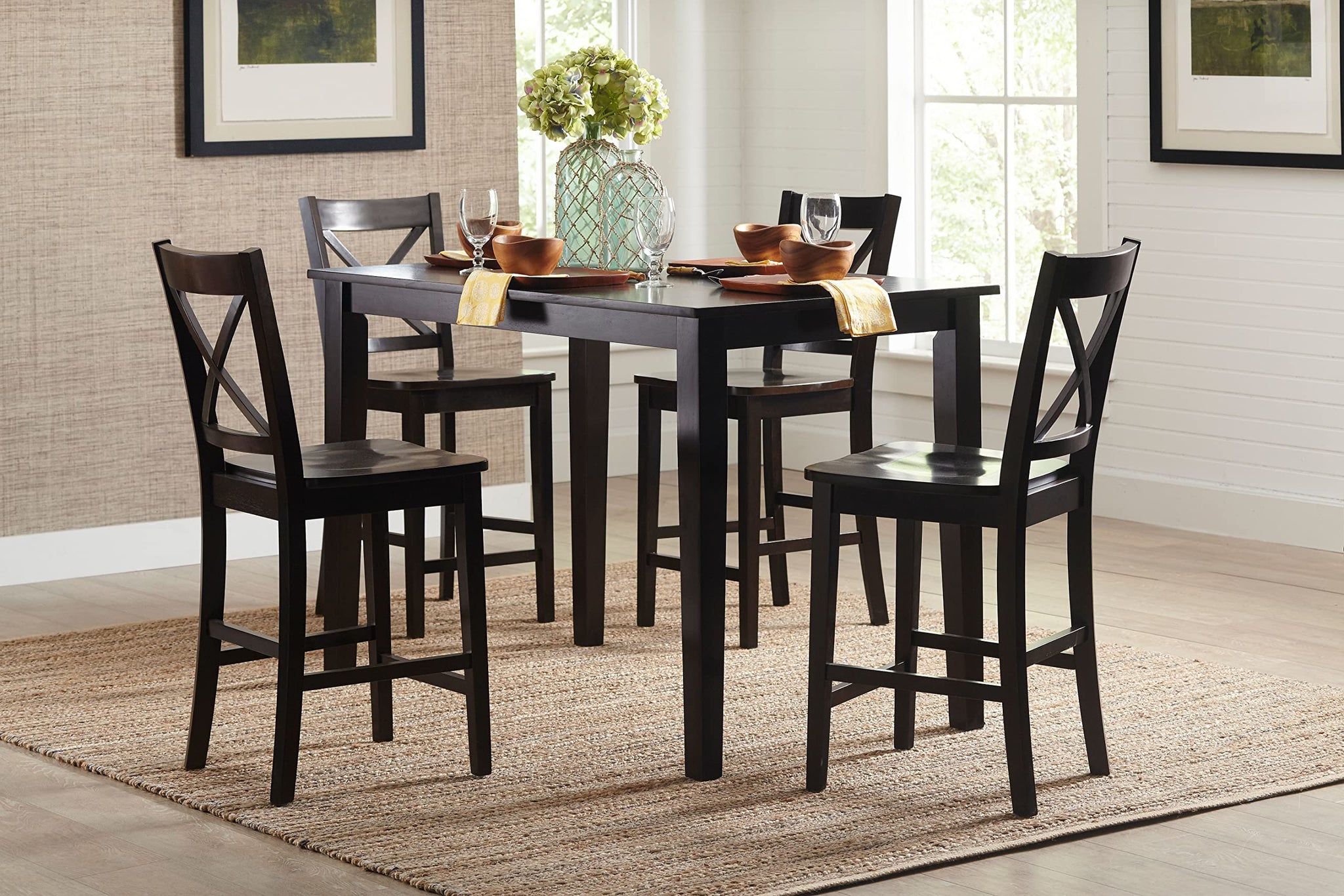 Jofran Inc. Simplicity X-Back Counter Stool (Set Of 2)