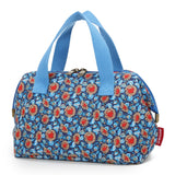 Smrcom Makeup Bag Cosmetic Bag For Women Girl Travel Makeup Bag Toilet Bag Zipper Organizer Bag Waterproof (Cotton blue sunflowe