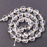 Malahill Wholesale Natural Stone Beads for DIY Jewelry Making Sold per Bag 5 Strands and one roll Cord Inside Faceted S Shape Cl