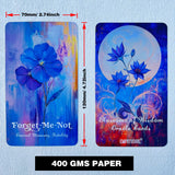 GZXINKE Blossoms of Wisdom Oracle Deck, Flower Oracle Cards for Beginners, Psychological Insight, Nature Oracle, Healing, Growth