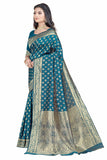 Sugathari Womens Banarasi Saree Pure Kanjivaram Silk Saree Soft New Ladies 2023 Design Wear Pattu Sarees Latest Party Sari Collections With Blouse Piece For Wedding Sadi (San Pari-192 Morpitch)