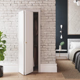 SMARTSTANDARD 30 x 80 Bifold Closet Doors, 1-Panel Paintable White Primed Bi-fold Door, Interior Door with Hardware Kits, 29 2/5