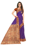 Tamaira Fashion Womens Plain Weave Pure Cotton Saree Without Blouse Piece(2355_Purple)