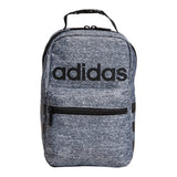 adidas Santiago Lunch Bag Cooler for Women and Men, Insulated Food Container Box with Mesh Pocket, Jersey Onix Grey/Black/2.0, O