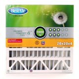 BestAir HW20208R AC Furnace Air Filter, 20 x 20 x 4, MERV 8, Removes Allergens & Contaminants, Fits 100%, For Honeywell Mode