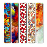woopme 5 PCs Abstract Magnetic Bookmark for Students Kids Book Lovers Readers Gift Magnetic Page Clips Folding