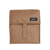 PackIt Freezable Lunch Bag, Almond, Built with ECOFREEZE Technology, Foldable, Reusable, Zip and Fold Closure with Buckle Handle