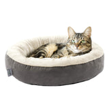 Love's cabin Round Donut Cat and Dog Cushion Bed, 20in Bed for Cats or Small Dogs, Anti-Slip & Water-Resistant Bottom, Super Sof