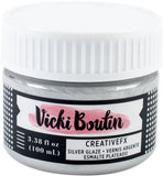 AMERICAN CRAFTS Silver Vicki Boutin Mixed Media Creative FX Glaze 3.38oz
