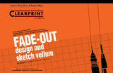Clearprint Vellum Pad with 10x10 FadeOut Grid, 11x17 Inches, 16 lb., 60 GSM, 1000H 100% Cotton, 50 Translucent White Sheets, 1 
