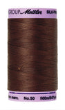 Mettler SilkFinish Solid Cotton Thread, 547 yd/500m, Friar Brown